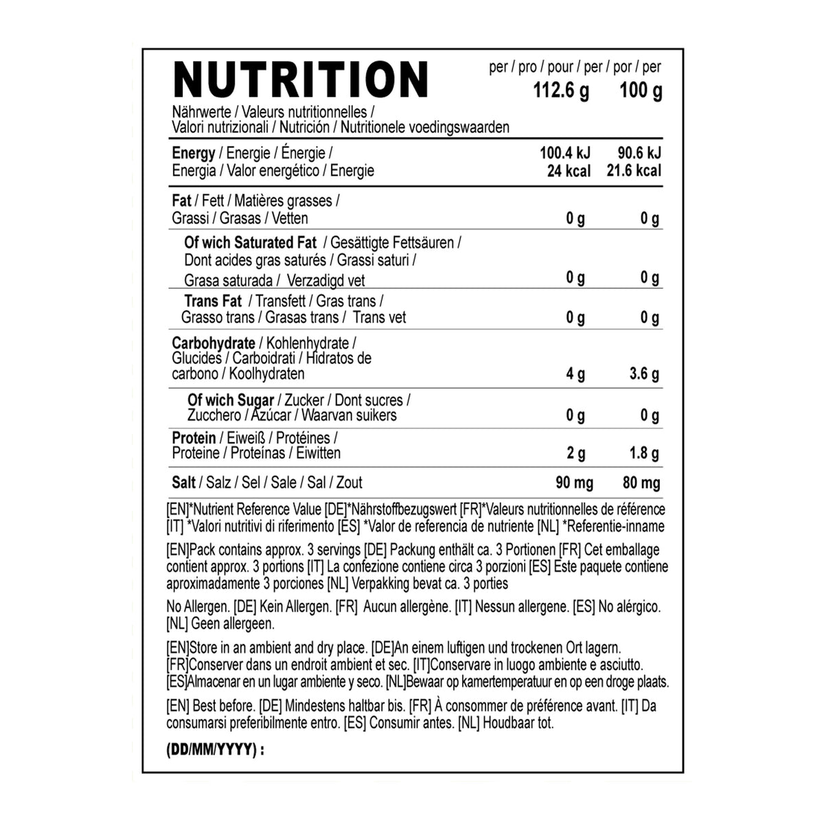 Palmini - Purée nature - 4 g de glucides - Sans gluten - Paquet de 338 g