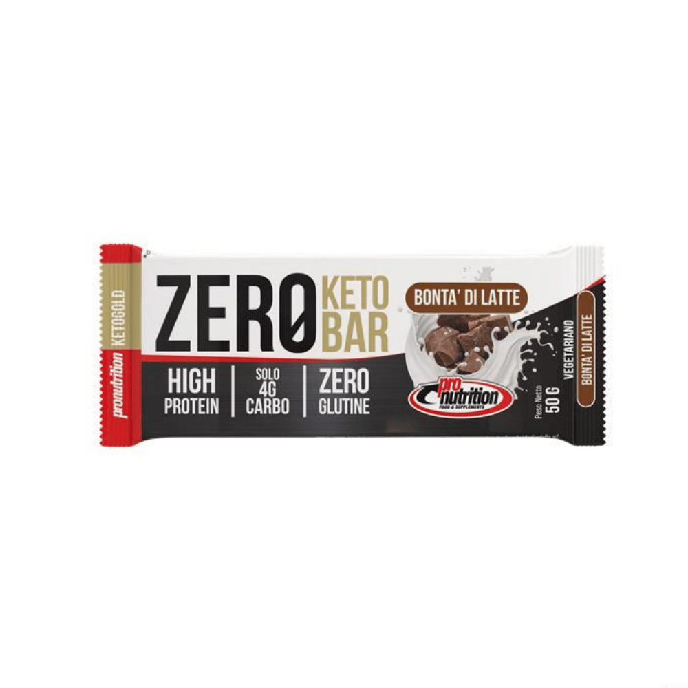 Barre Zero Keto Douceur de lait 50g Pronutrition