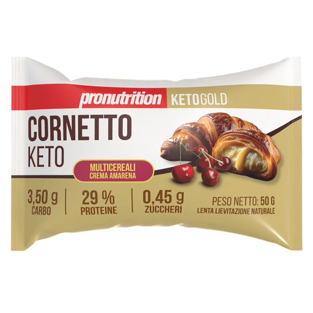 Croissant multicéréales Keto Crème de Cerise noire 50g Pronutrition