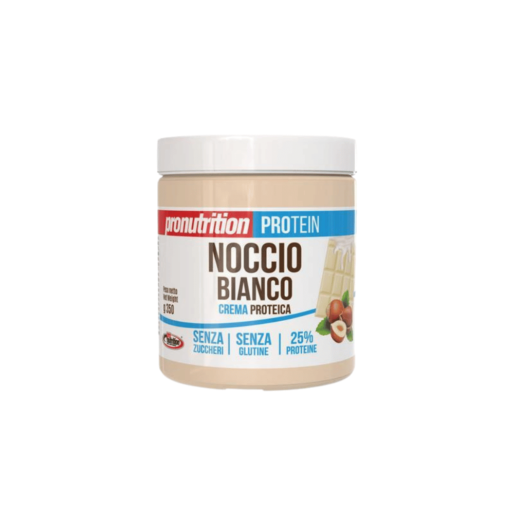 Pâte à tartiner protéinée sans sucre Chocolat blanc noisette 350g Pronutrition