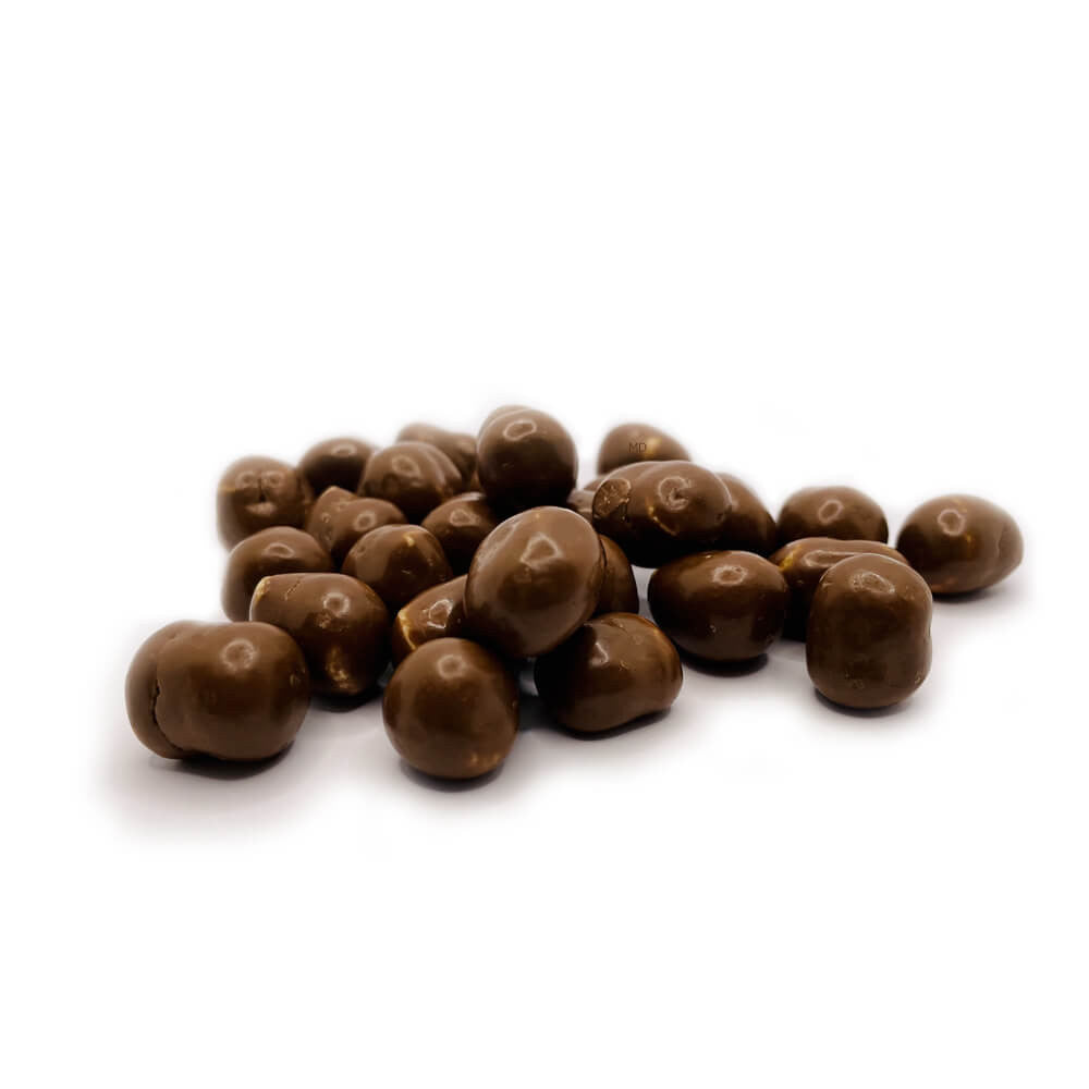 Boules de soja protéinées enrobées de Chocolat Lait MD