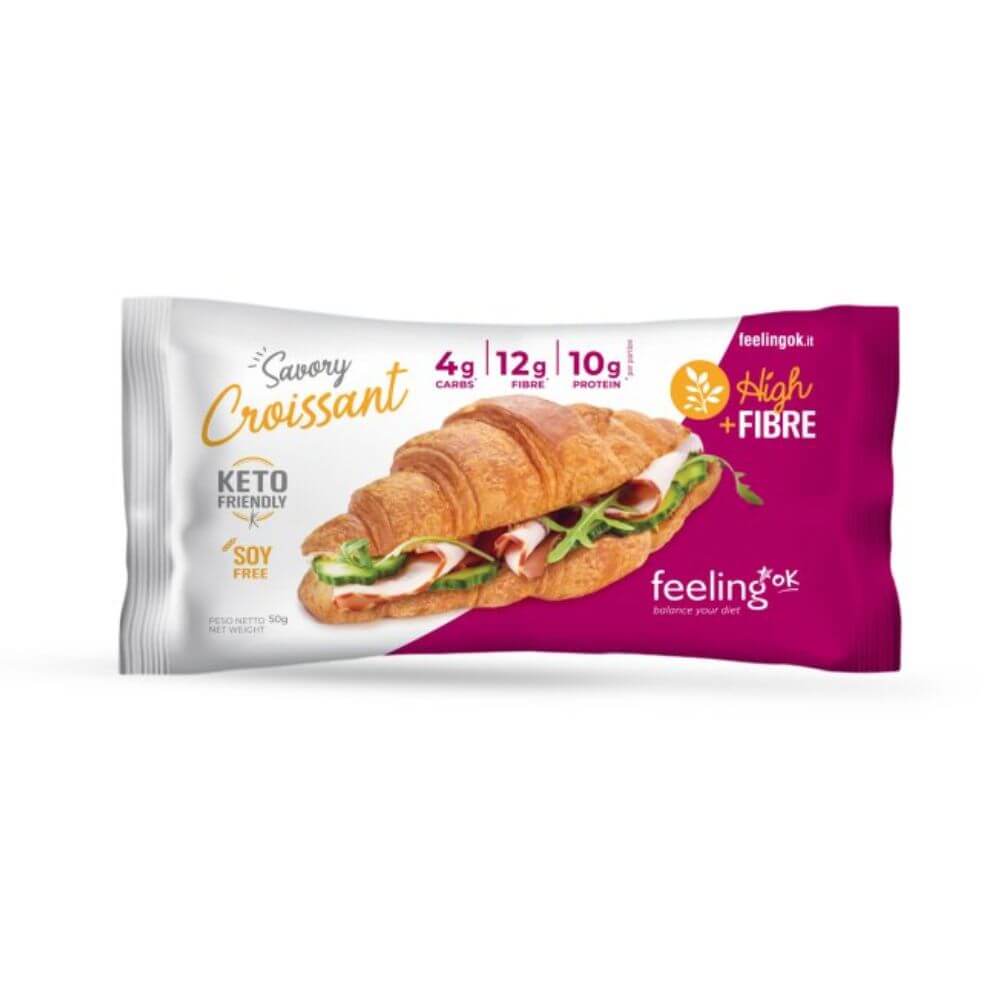 Croissant protéiné low carb savory riche en Fibre à l'unité FeelingOK