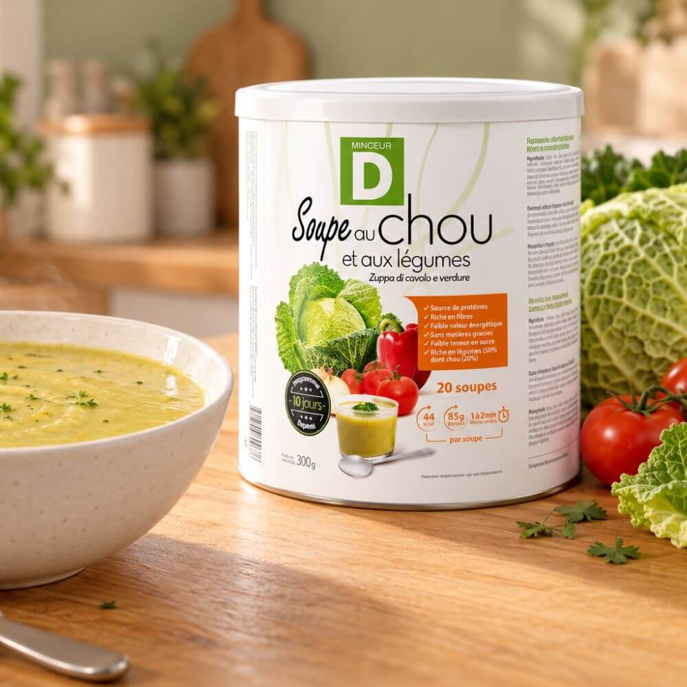 Régime Soupe au chou et aux légumes pot 20 soupes MinceurD