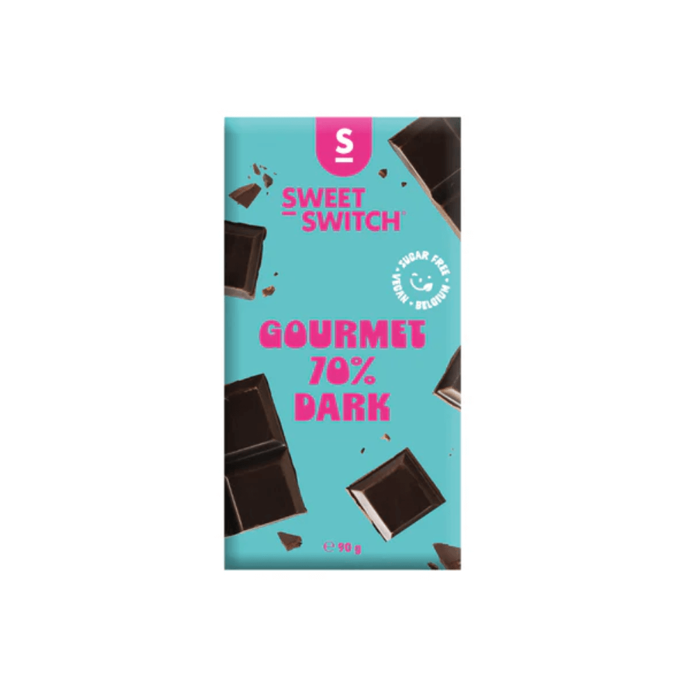 Tablette de chocolat noir Gourmet 70% Sweet-Switch 90g