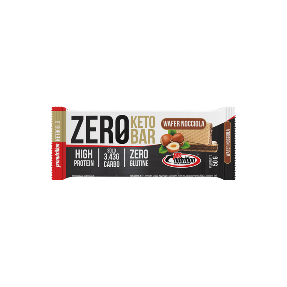 Barre Zero Keto Gaufrette noisette 50g Pronutrition