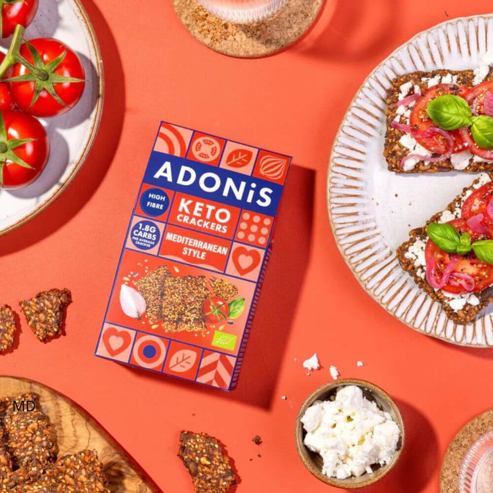 Crackers Keto style méditerranéen ADONIS