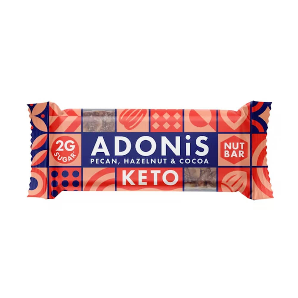 Barre keto Noix de pécan et noisettes low carb 35g Adonis