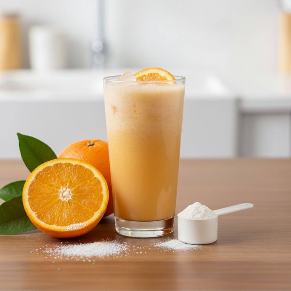 Boisson hyperprotéinée Orange au Collagène Prolinéa à l'unité