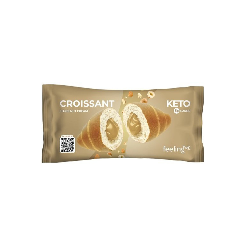 Croissant protéiné fourré à la crème de Noisette Feeling Ok