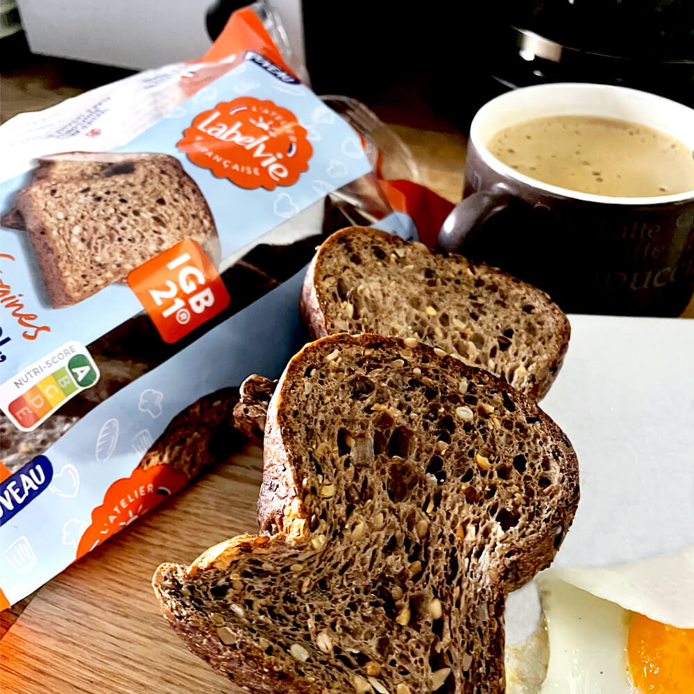 Pain protéiné kéto aux graines IG Bas LABELVIE 350g