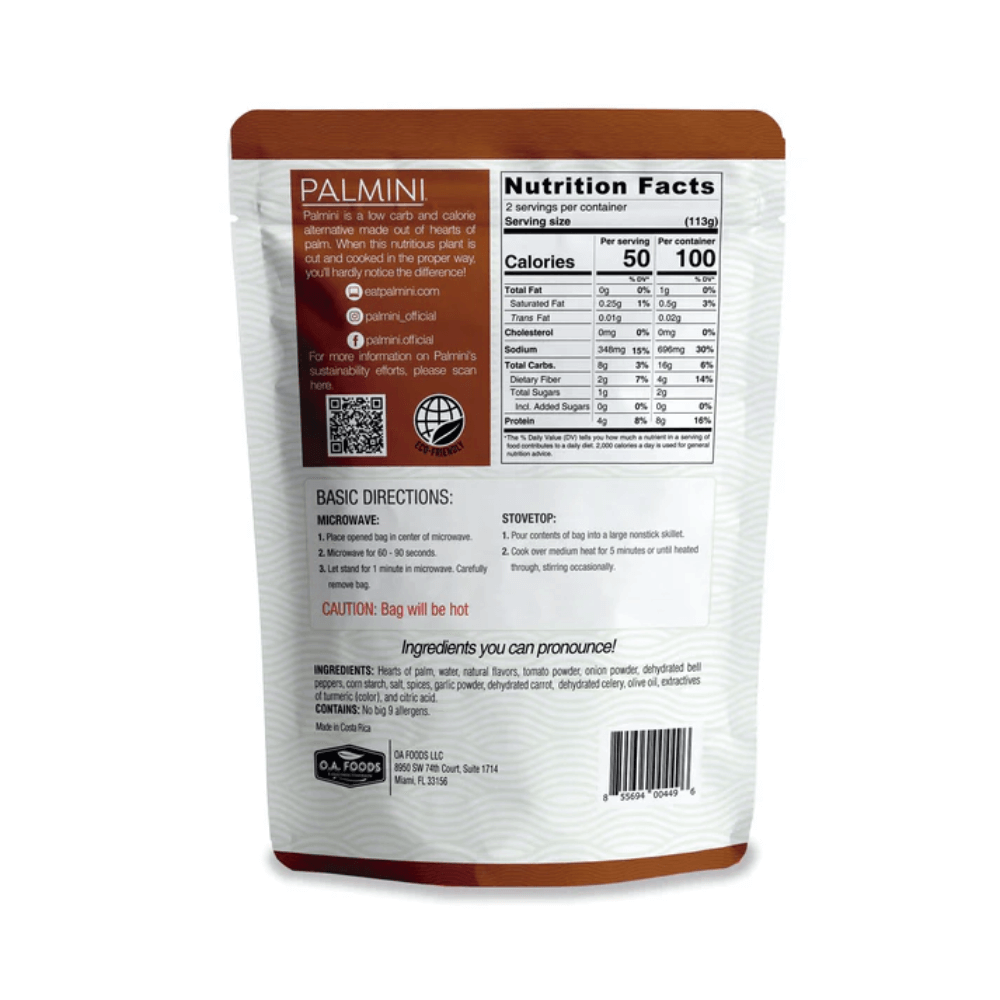 Palmini - Riz à l'Espagnol - 6 g de glucides - Sans gluten - Paquet de 226 g