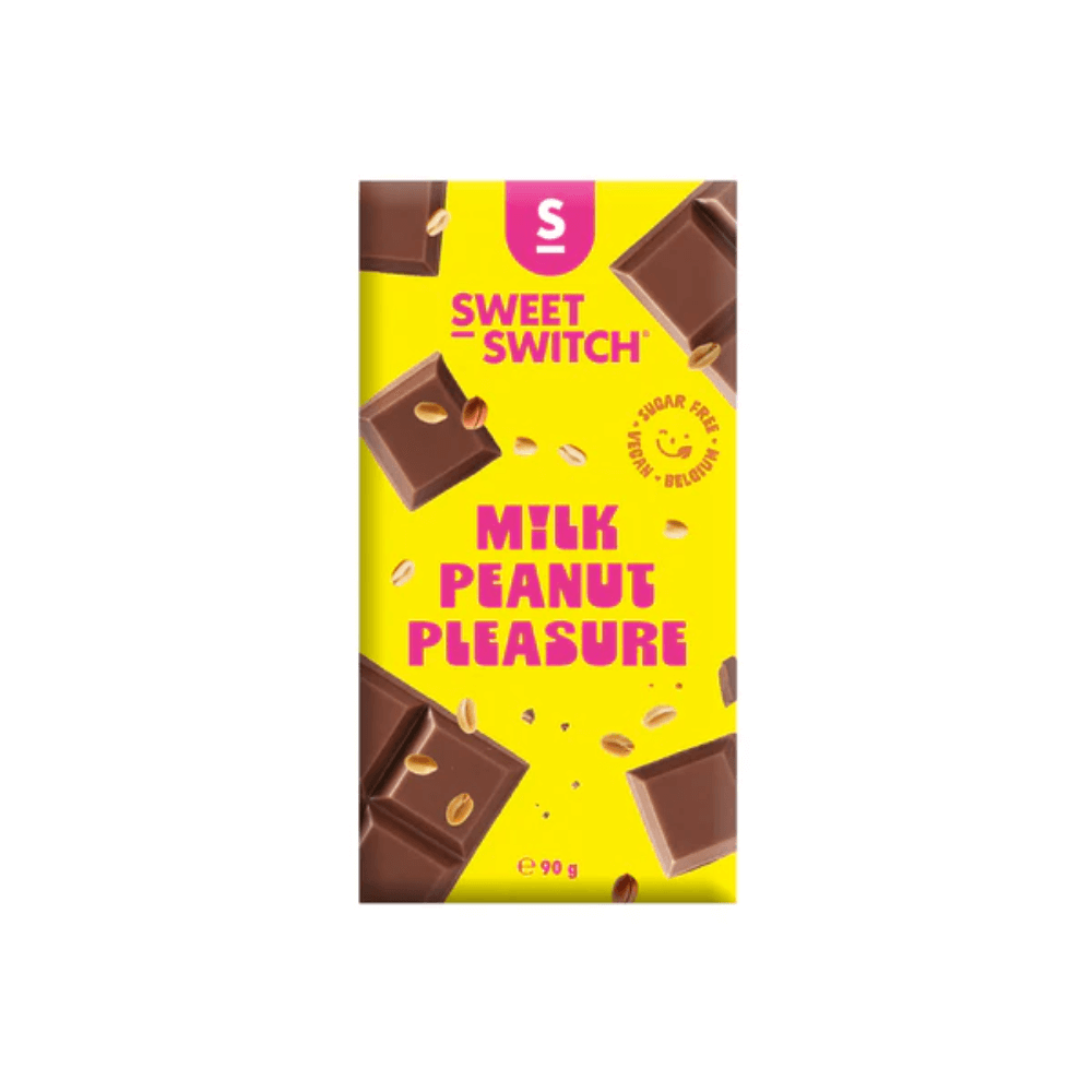 Tablette de chocolat lait cacahuète Sweet-Switch 90g