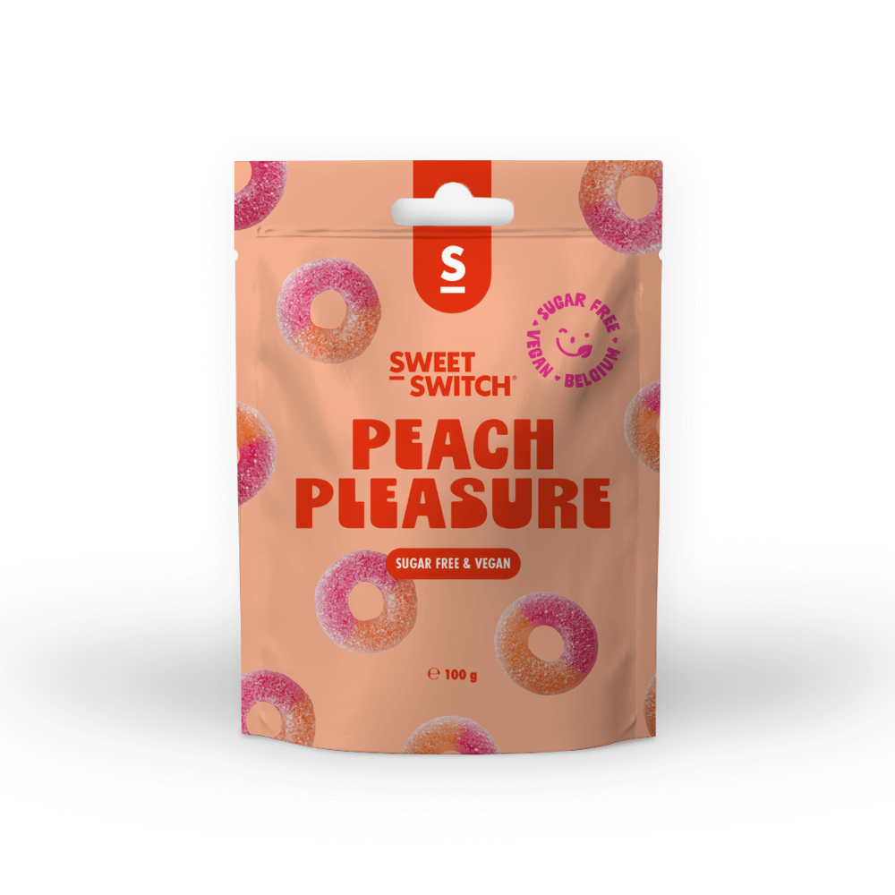 Bonbons sans sucre Peach Pleasure Sweet-Switch 100g
