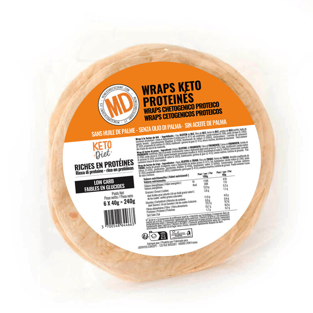 Wrap Protéinés Keto sans huile de palme MD paquet de 6